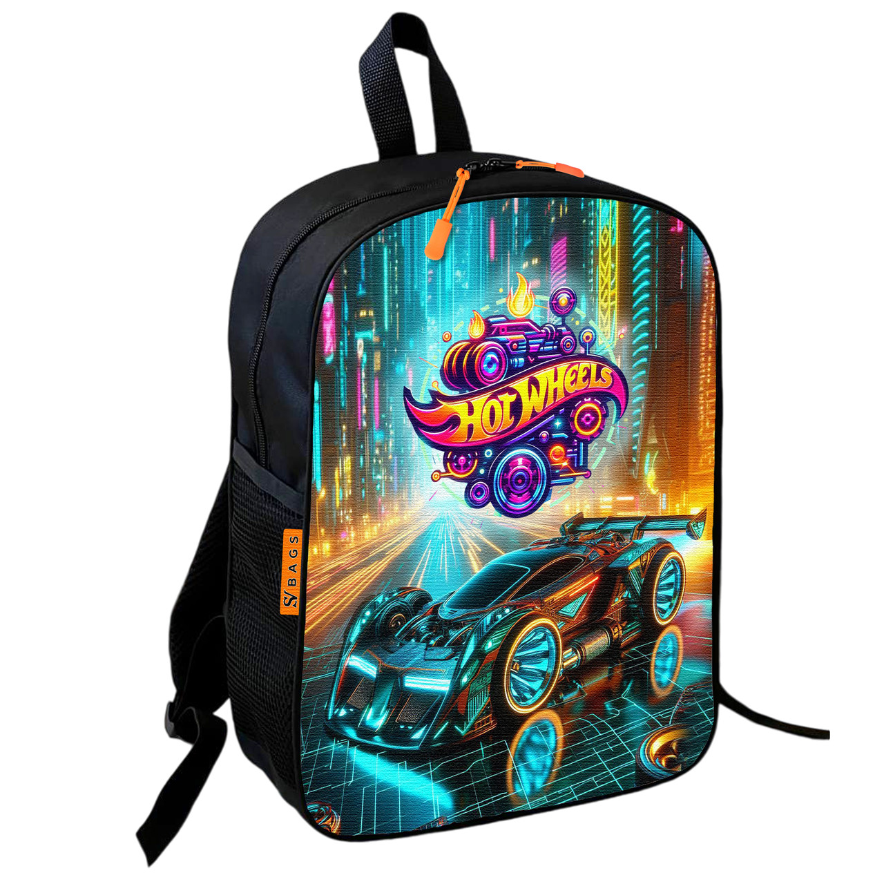 Дитячий шкільний рюкзак Hot Wheels 36×27×13 см, різнобарвний
