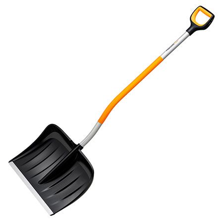 Лопата для уборки снега с изогнутым черенком Fiskars X-Series (1057186)