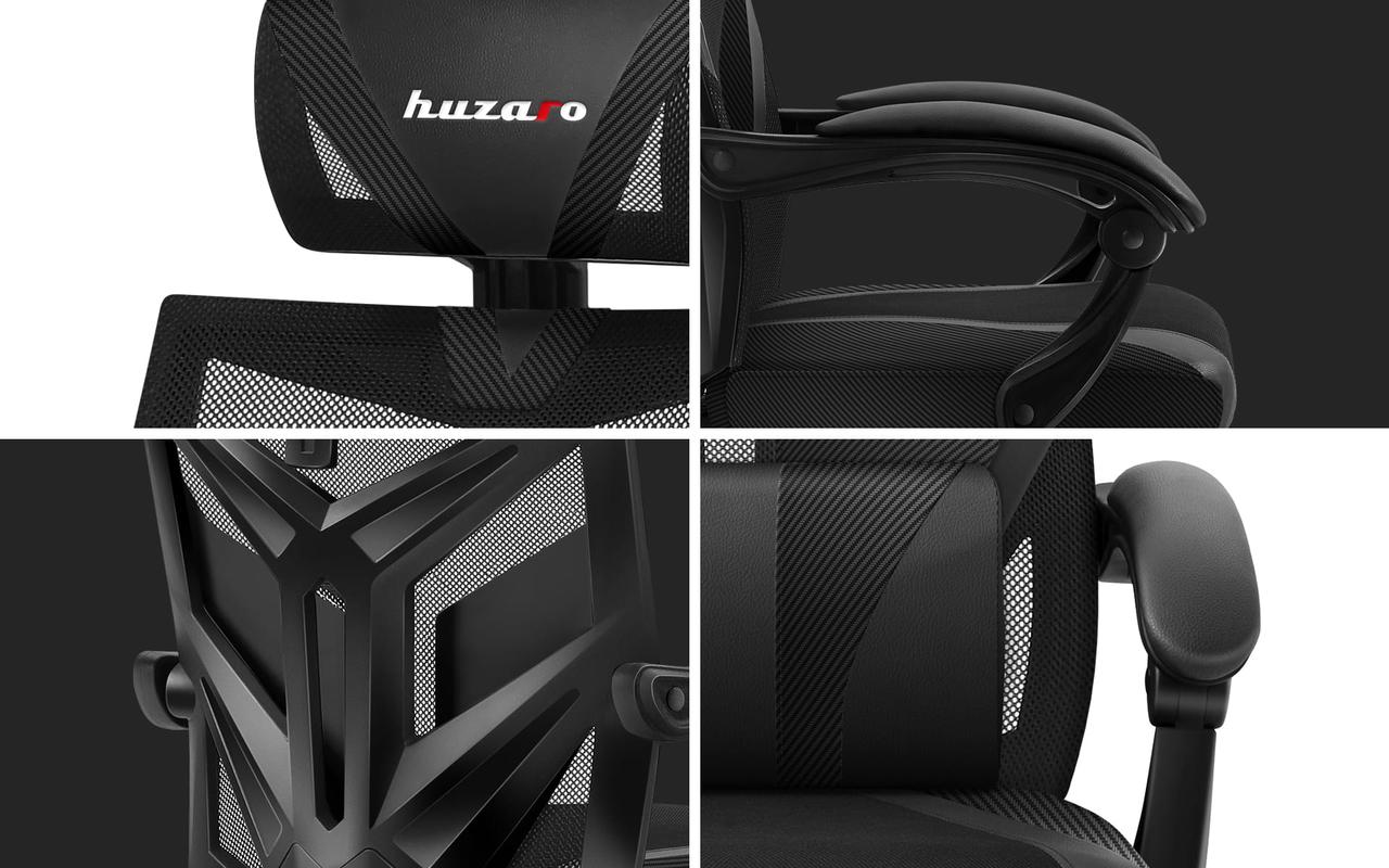 Комп'ютерне крісло HUZARO Combat 5.0 Black тканина
