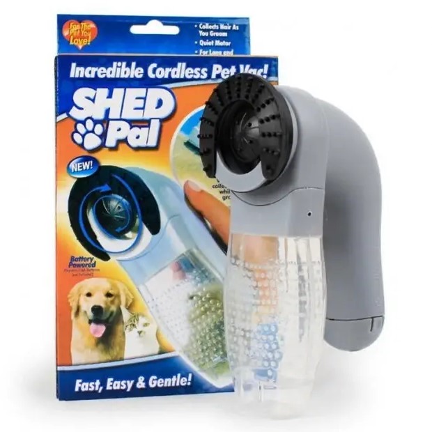 Машинка для вычесывания шерсти для собак и кошек No Brand Shed Pal Серый (2104618494)