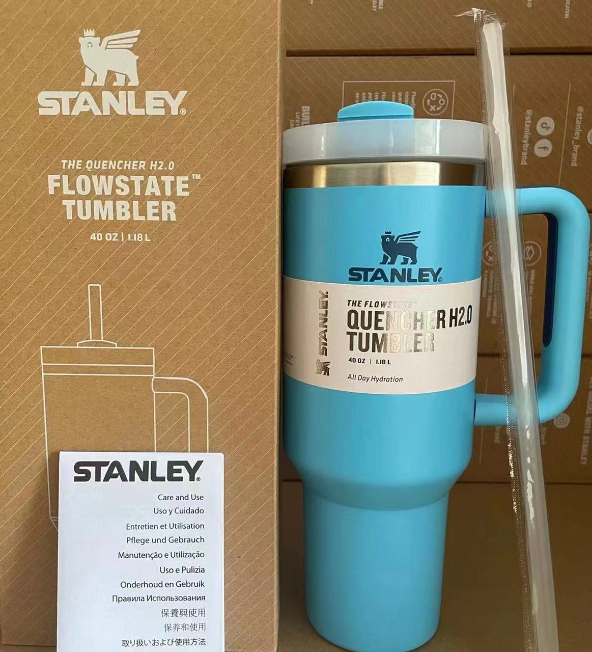Термокружка Stanley Quencher H2.0 Tumbler 1,18 л Lagoon KT6007823