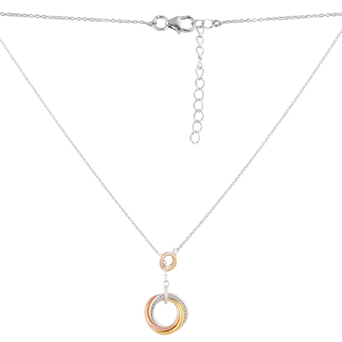 Серебряное колье SilverBreeze с фианитами (2128724) 450-500