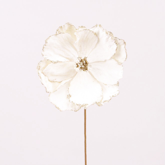 Декоративный цветок Flora Магнолия 20 см Кремовый (75943)