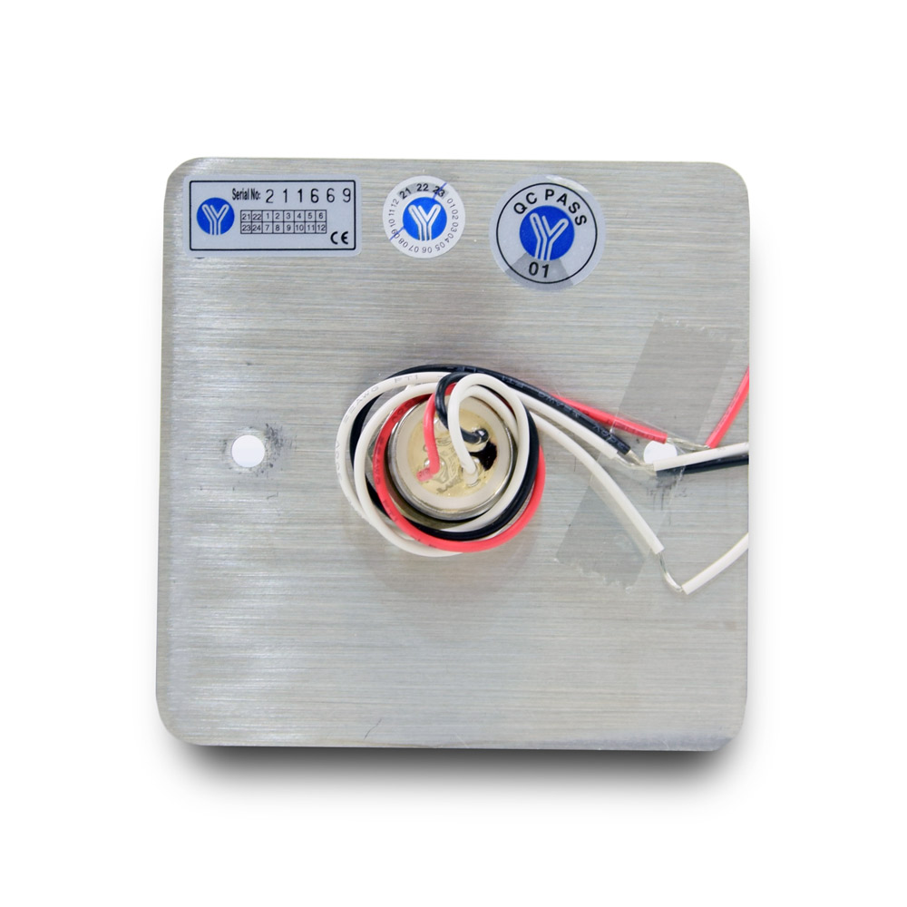 Кнопка выхода Yli Electronic YWP-880C водонепроницаемая с LED-подсветкой