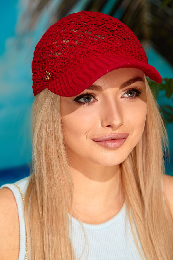 Вязаная бейсболка «Tipster» (4960) Braxton красный