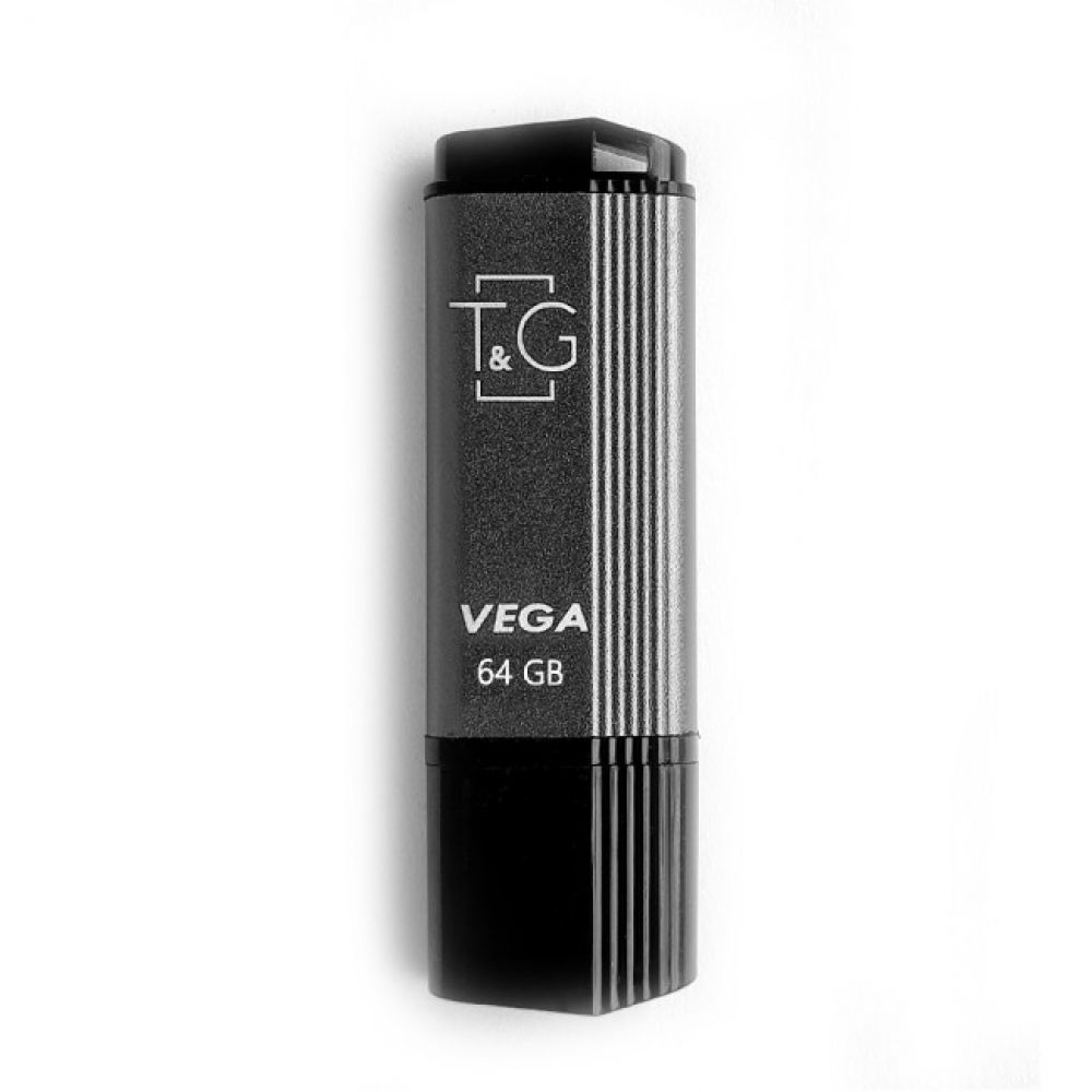 Флеш пам'ять T&G USB 2.0 64GB Vega 121 Grey