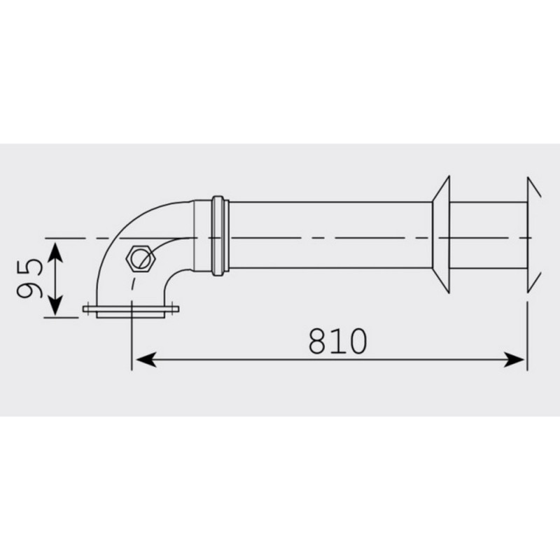 Комплект Коаксіальний Sime Для Традиційного Котла 810 Мм, 60/100 (8084813)