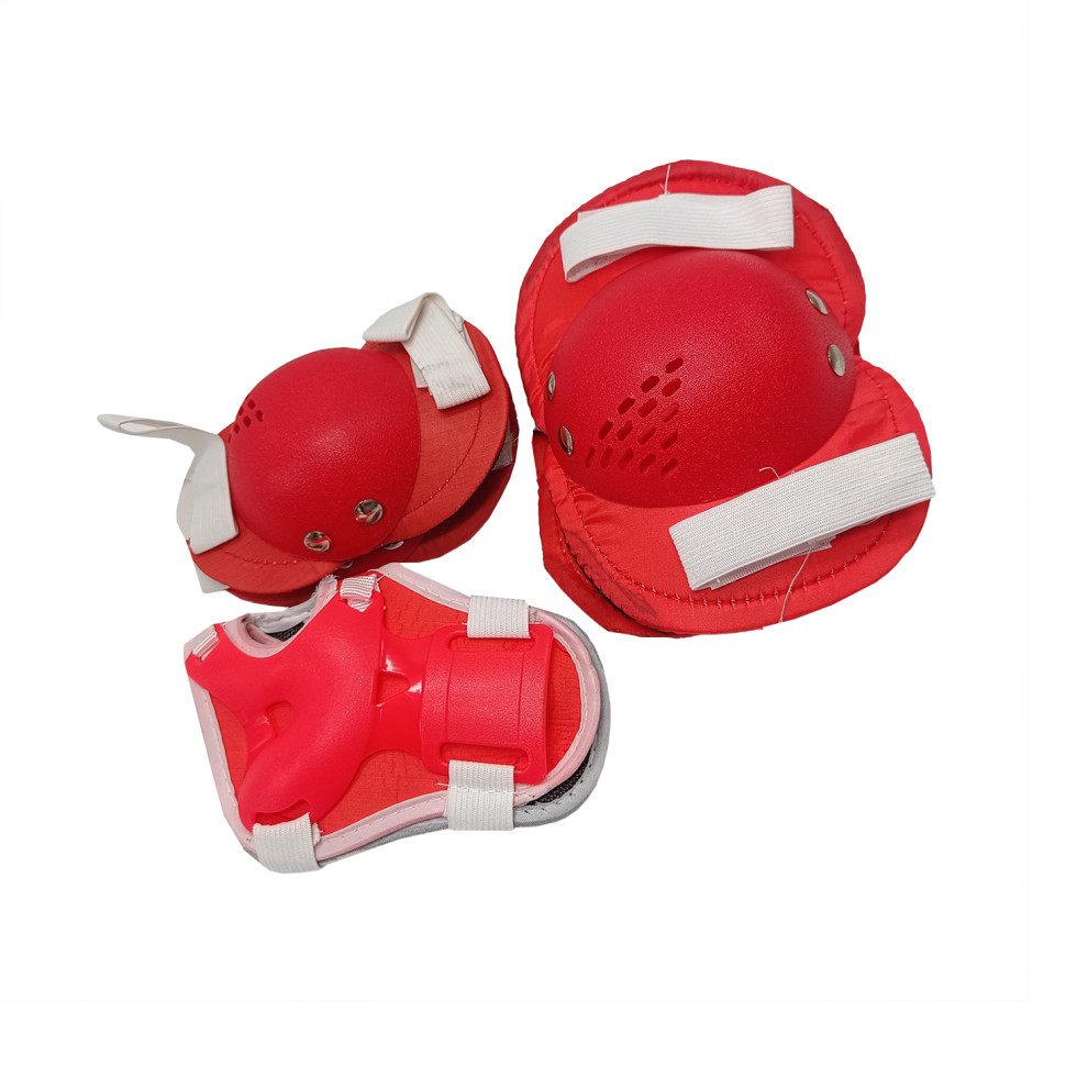Комплект защитный детский Bambi MS 0032-2(Red) наколенники, налокотники, запястья М