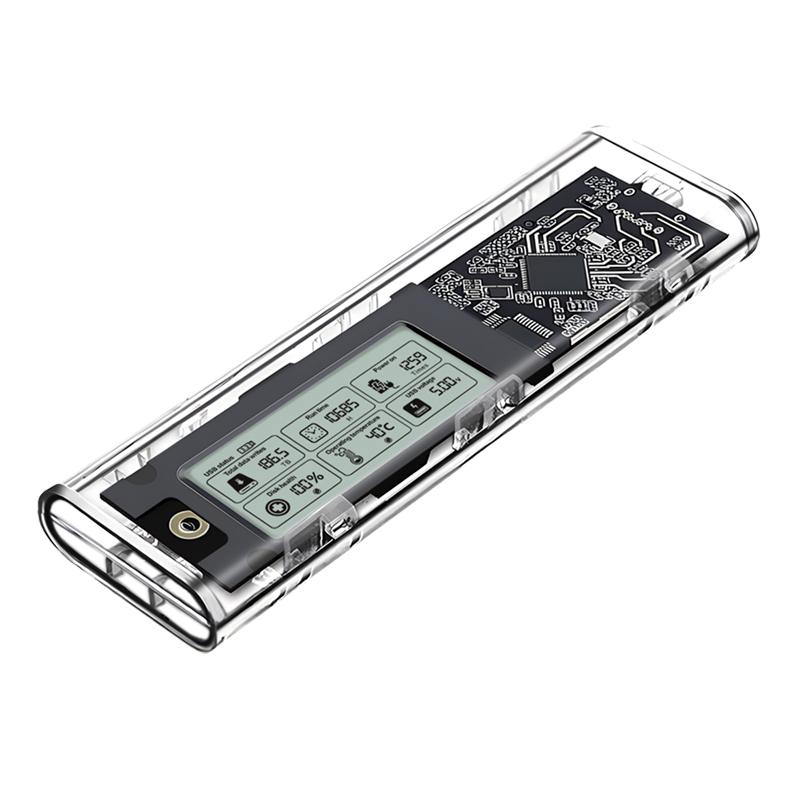 Внешний карман с дисплеем XON MemoryCase для M.2 NVMe PCIe USB 3.1 Type-C Transparent (XSC4C13NV1PT 2148)