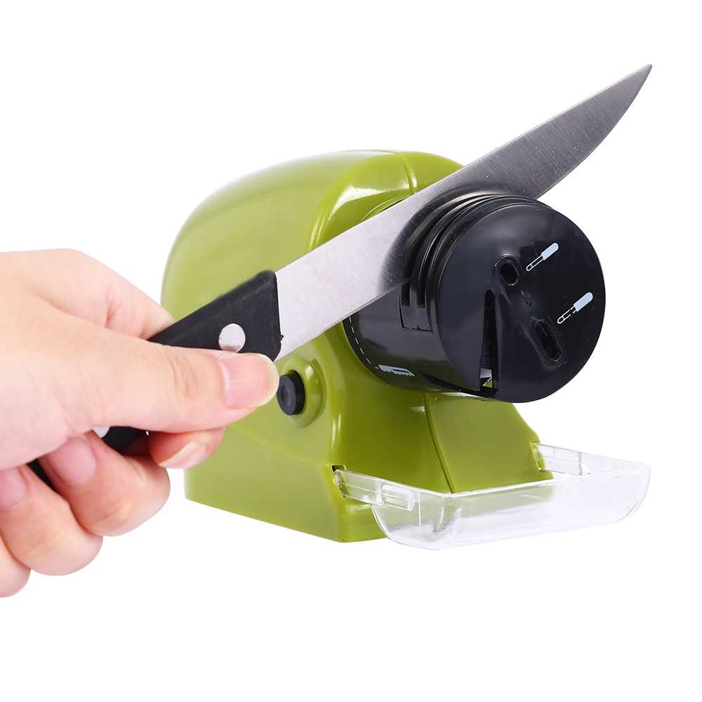 Стругачка Sharpener for knives and scissors electric Зелений (12336)