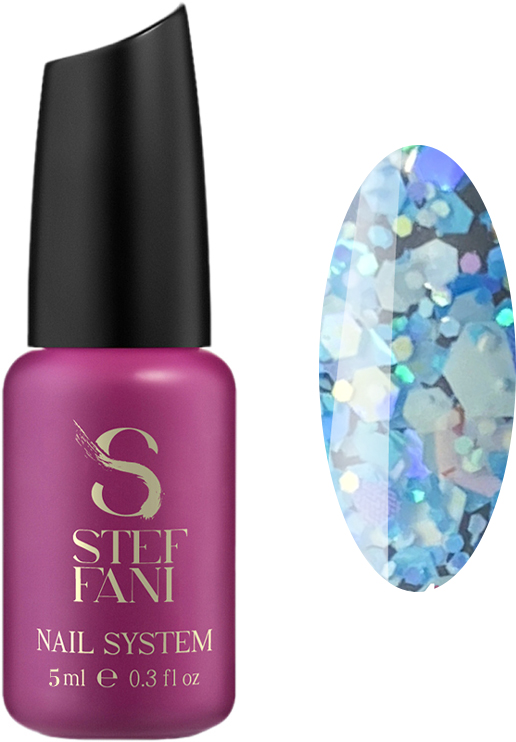 Гель-лак Stef Fani Confetti Glitter №04 Блакитний 5 мл (59486)