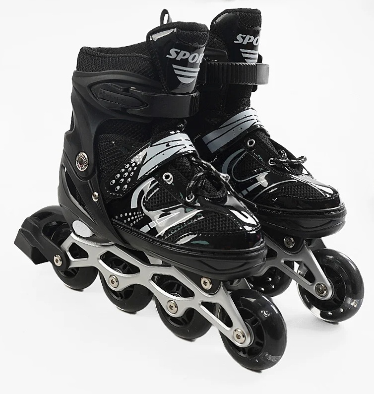 Роликовые коньки Best Roller 326-М PU 34-38 Черный (173866)