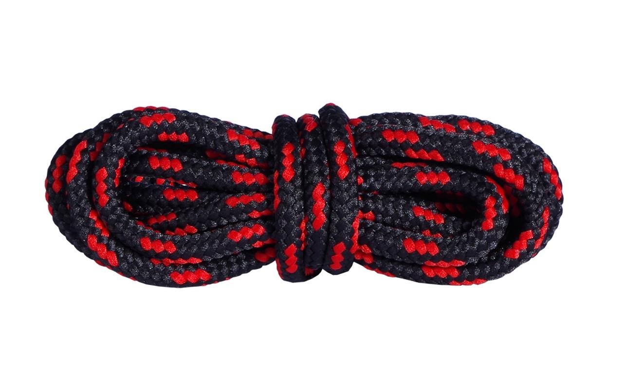 Шнурки для взуття Mountval Laces 180 см Чорний із червоним