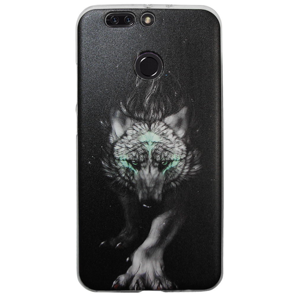Чохол із малюнком Printed Silicone для Honor V9 / V8 Pro Вовк (hub_gsHZ71623)