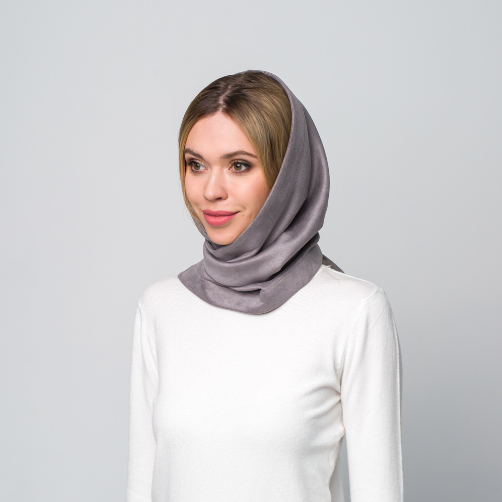 Косинка LuckyLOOK екозамша 691-439 One size Сірий
