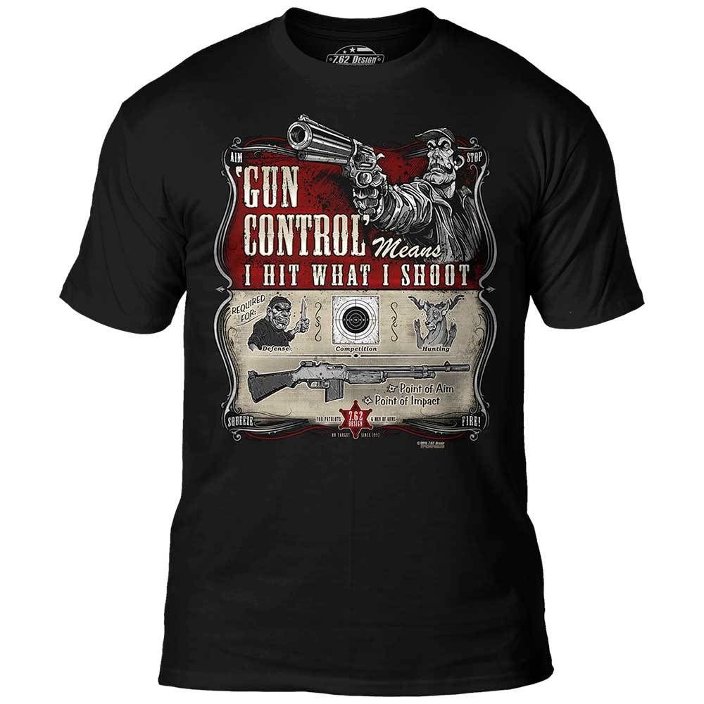 Футболка 7.62 Design Gun Control Black M Чорний (762-001-408BK-M)