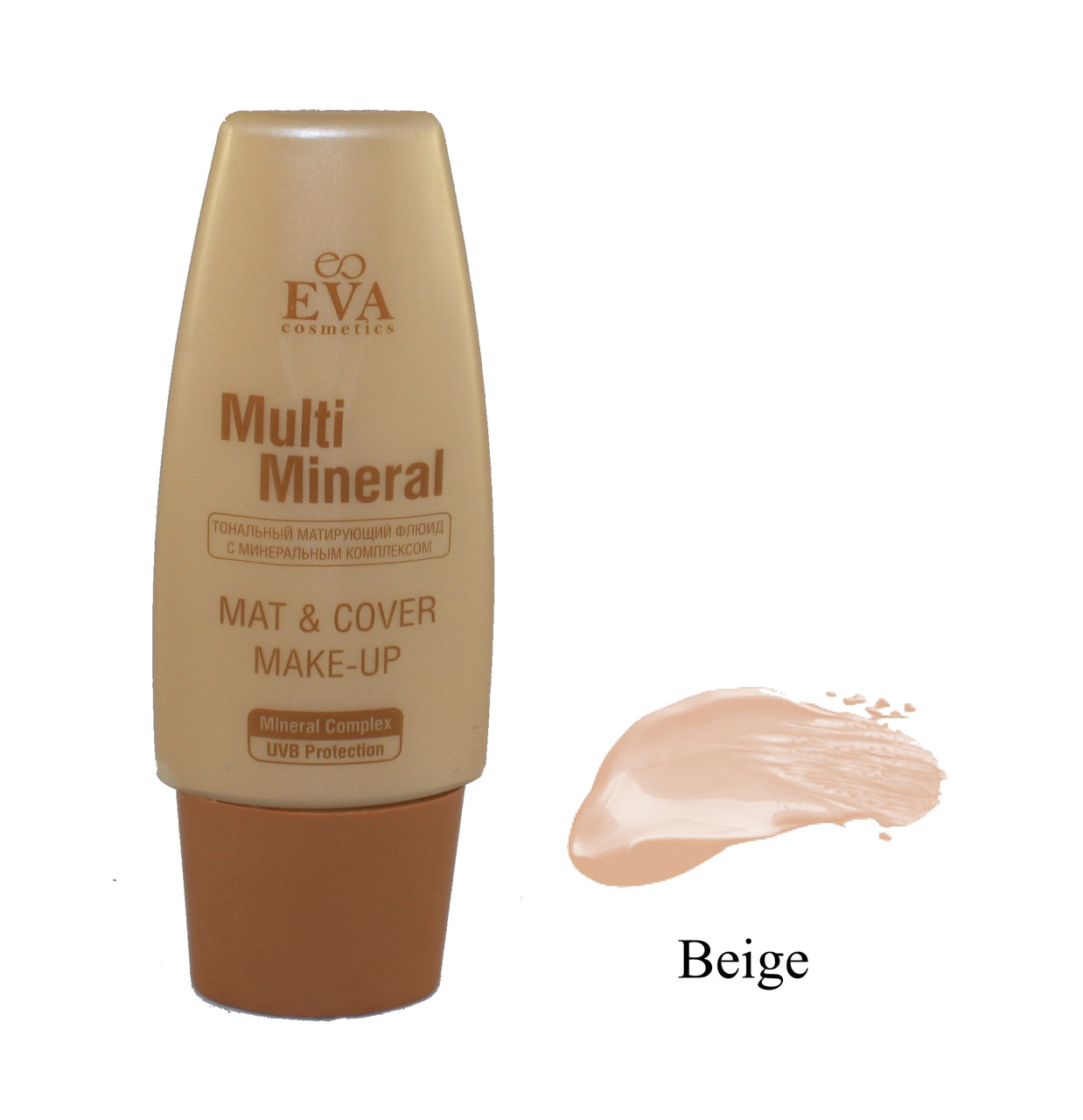 Тональний крем що матує Eva cosmetics Multi Mineral Тон Beige