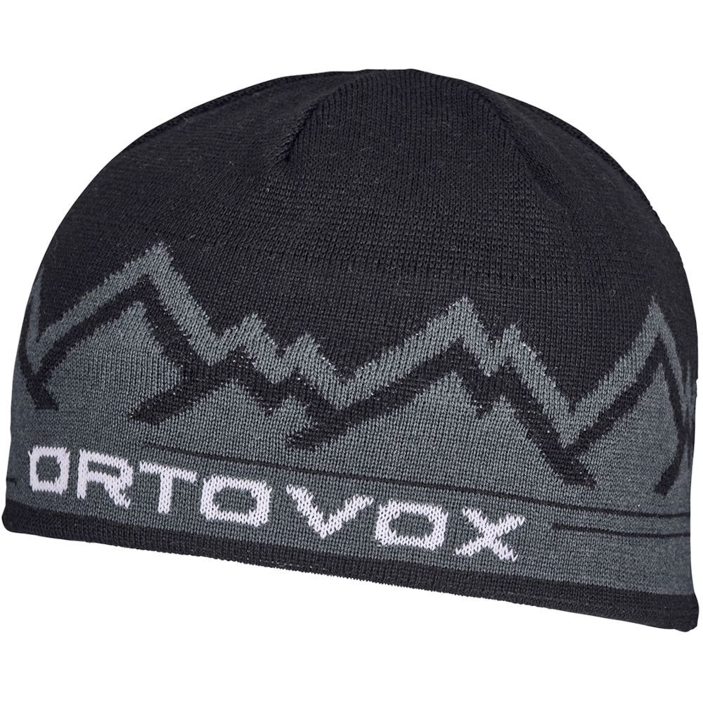 Шапка Ortovox Peak Beanie One Size Черный-Серый
