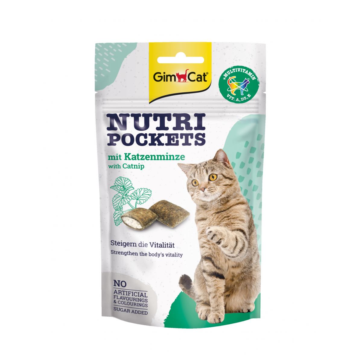 Лакомство для кошек GimCat Nutri Pockets Catnip  Multivitamin, 60 г
