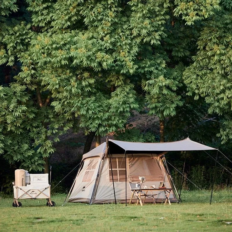 Палатка Naturehike Village CNK2300ZP022 240х210х155 см Бежевый-песочный (1047-6976023920172)