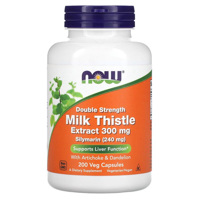 Расторопша NOW Foods Silymarin Milk Thistle 300 mg 200 Veg Caps