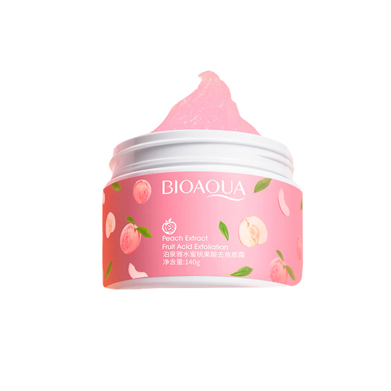 Скраб для обличчя Bioaqua Peach Extract Fruit Acid Exfolialion екстрак персика та фруктовими кислотами 140г