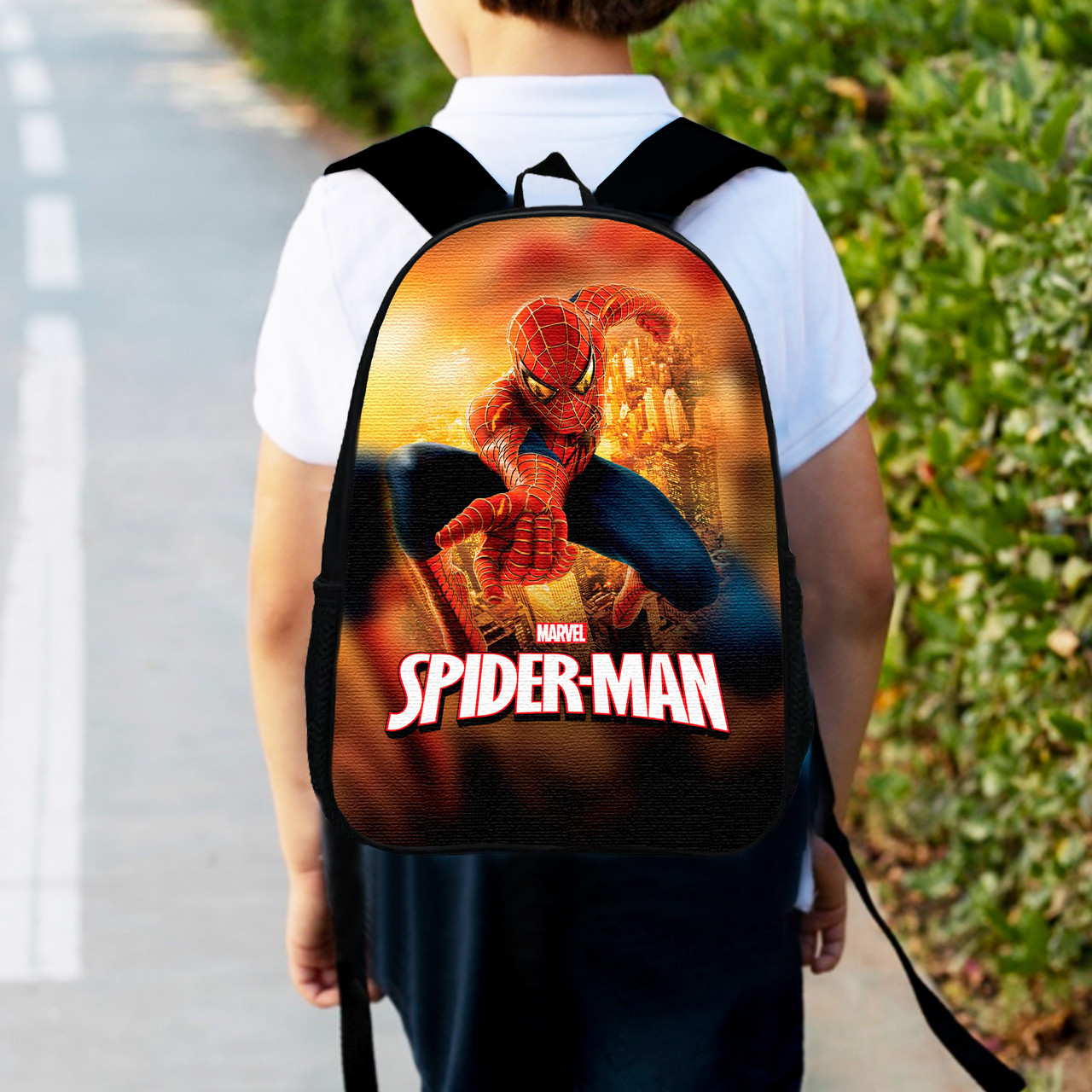 Дитячий рюкзак з принтом Spiderman 34х27х13 см, водонепроникний