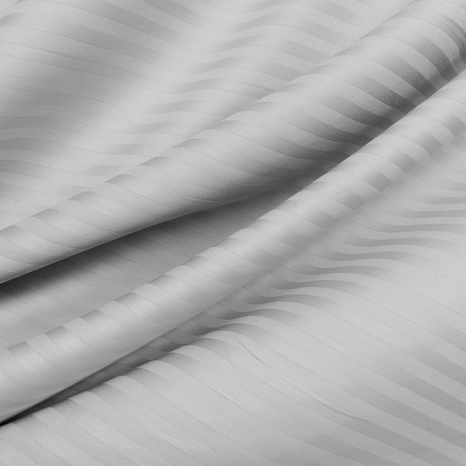 Підліткова постіль сатин з простирадлом на гумці SILVER Cosas сірий 160х220 см