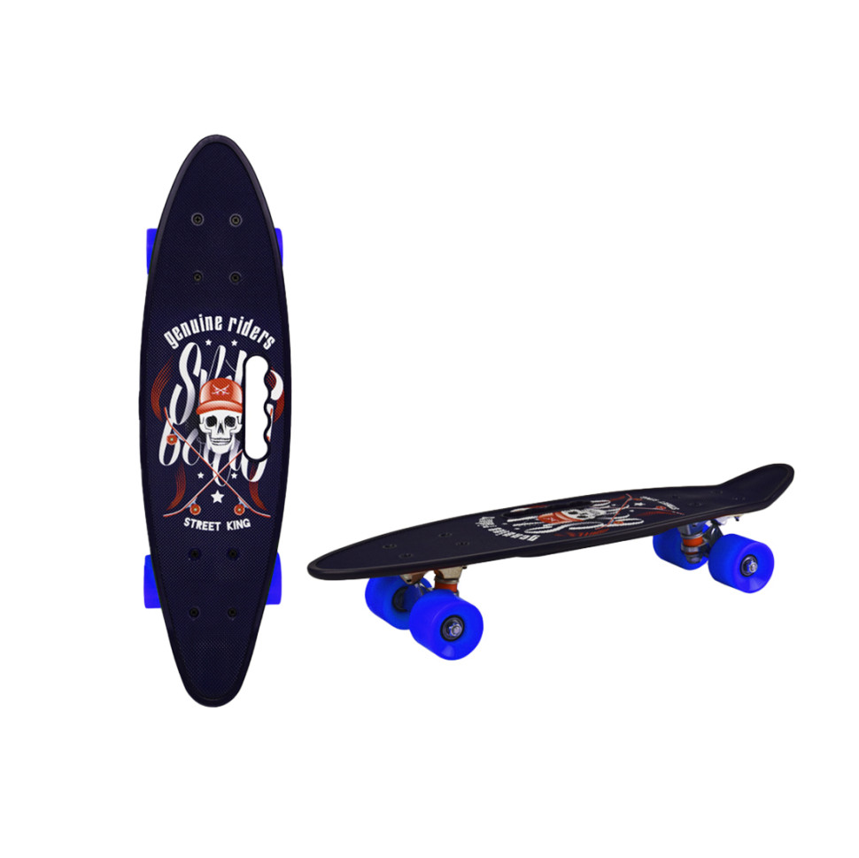 Пенни борд 24" Bambi SC20514 PU колеса с ручкой Синий