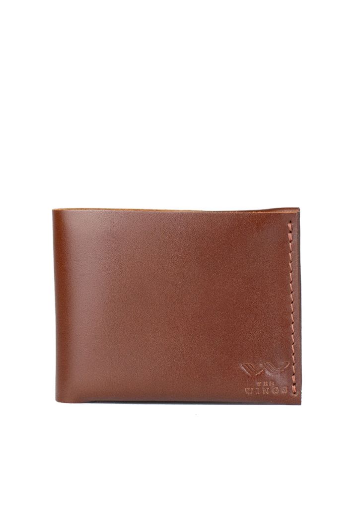 Шкіряний гаманець Mini світло-коричневий The Wings