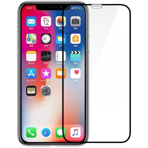 Захисне скло Coolki Full Cover 10D на весь екран для iPhone XR Black