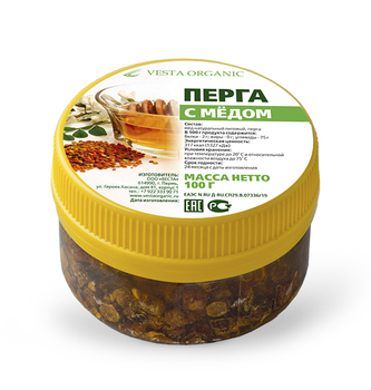 Перга з медом Vesta Organic 100 г