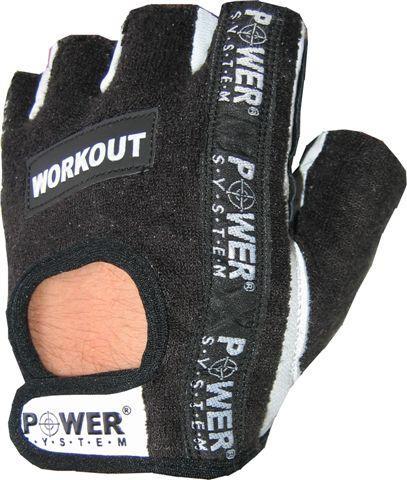 Рукавички для фітнесу та важкої атлетики Power System Workout PS-2200 L Black