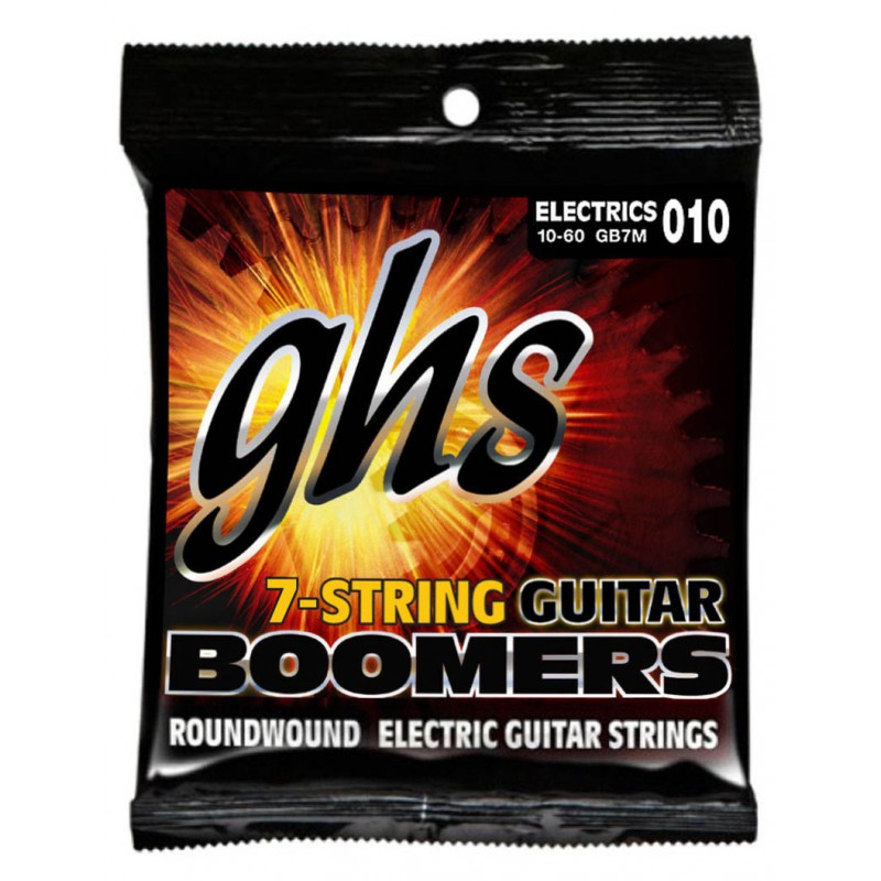 Струны для электрогитары GHS GB7M Boomers Medium Electric Guitar 7-Strings 10/60