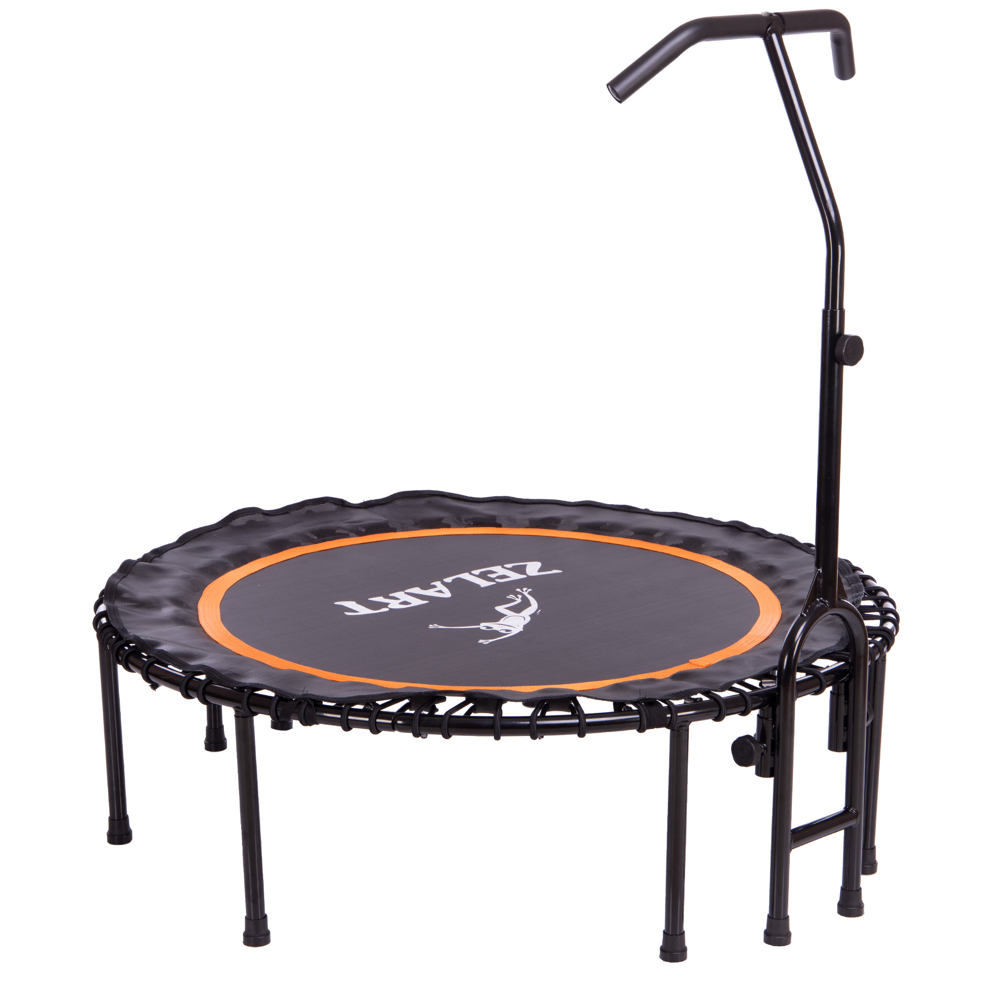Батут мини круглый Zelart TX-B6393 114,5см Черный-оранжевый