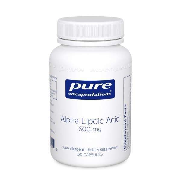 Альфа-липоевая кислота Pure Encapsulations 600 мг 120 капсул (20435)