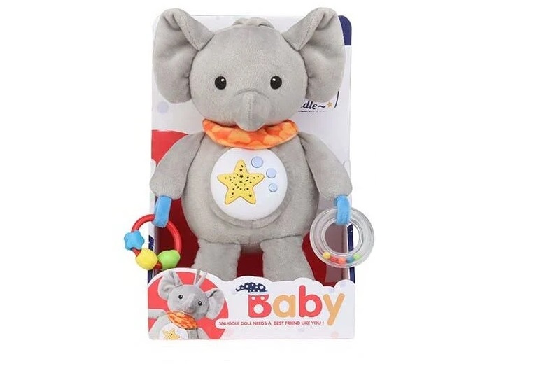 Ночник Hola Слоненок 20х13х30 см Gray (139006)