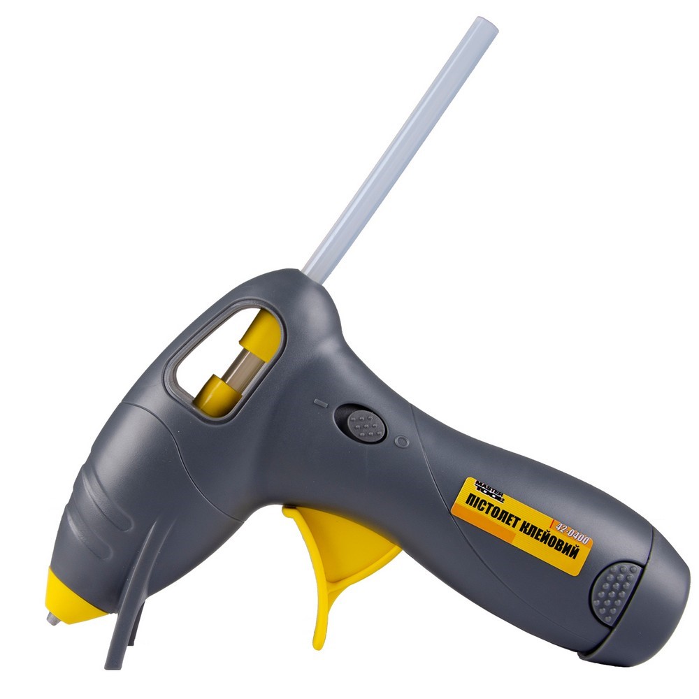 Пистолет клеевой на батарейках Ø 7,2 мм DC6V (1.5*4шт. AA) MASTERTOOL GM (42-0400)