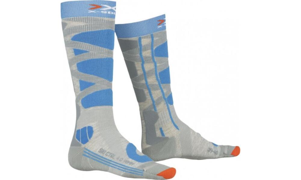 Шкарпетки X-Socks Ski Control 4.0 Women 41-42 Сірий/Синій (1068-XS-SSKCW19W 41-42 G1)