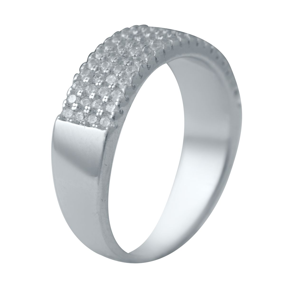 Серебряное кольцо SilverBreeze с фианитами 2036562 16.5 размер