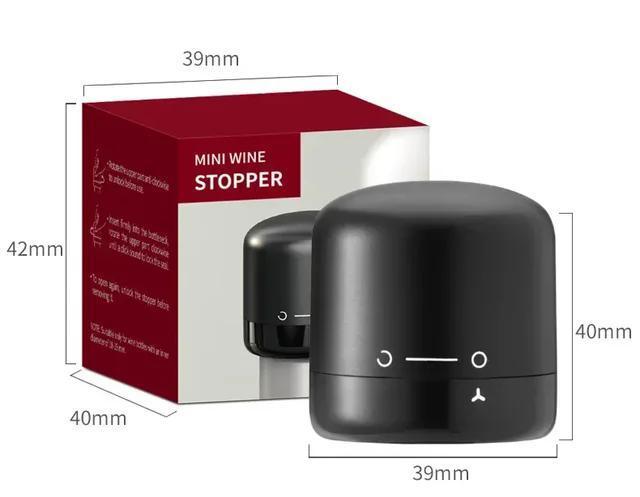 Пробка вакуумная для бутылок Cork 1 шт 4 х 4 см Black (Н051391)