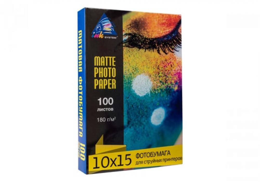 Матовая фотобумага INKSYSTEM Epson Colorio PX-045A 180g 10x15 см 100 шт