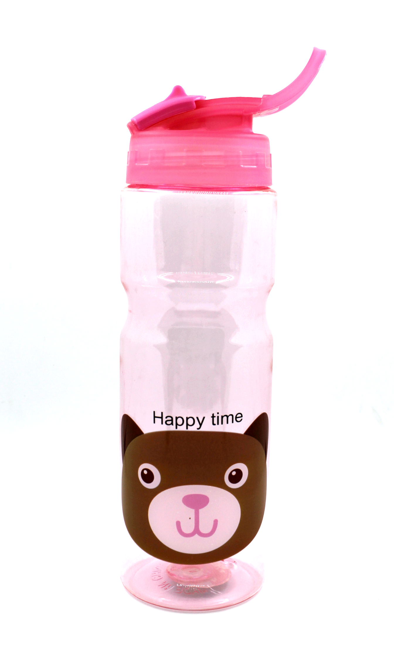 Пляшка - напувалка дитяча Happy Time 600 мл Рожева (200625)