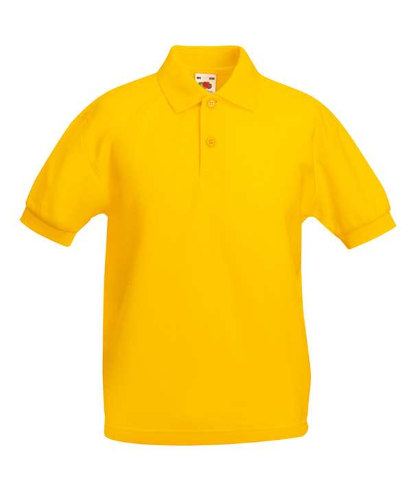 Поло Fruit of the loom 65/35 Polo Kids 140 см Желтый (63-417-0)