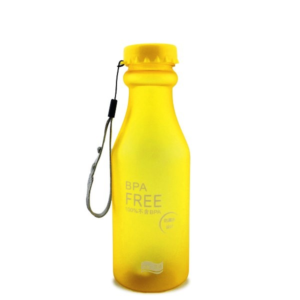 Пляшка для води BPA Free 550 мл матова Жовта (715814324V)