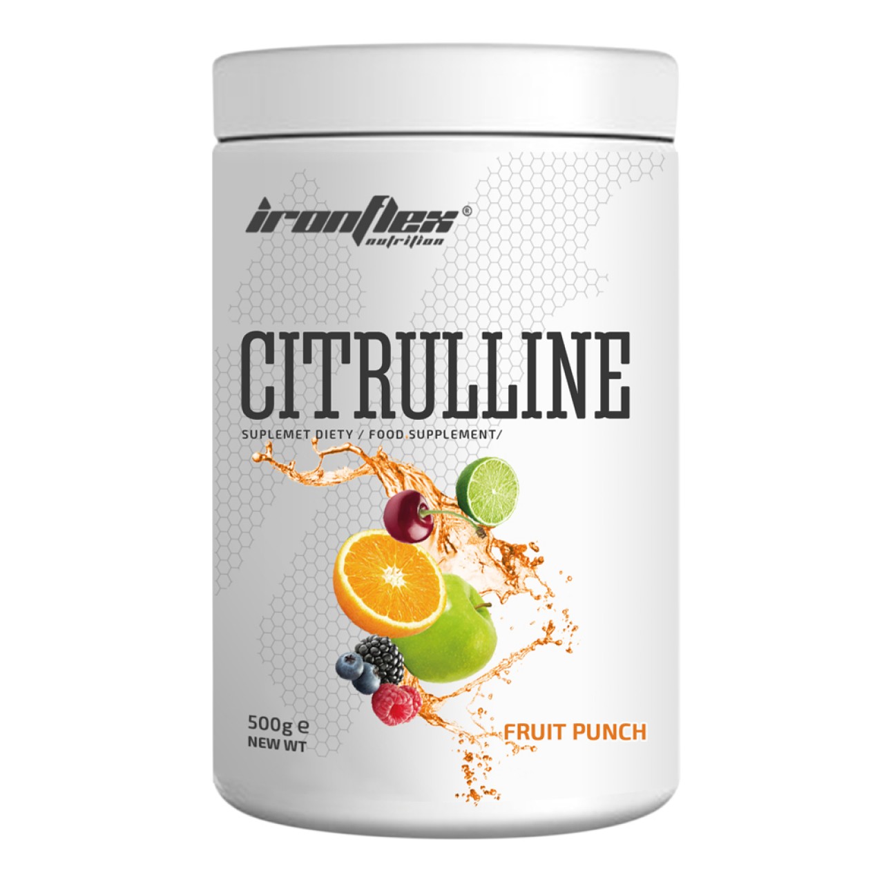 Цитруллин для спорта IronFlex Citrulline 500 g /200 servings/ Fruit Punch