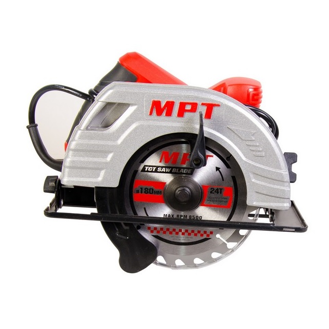 Пила циркулярная MPT PROFI 1380 Вт 185х20 мм 5300 об/мин 65 мм Black and Red (MCS1803)
