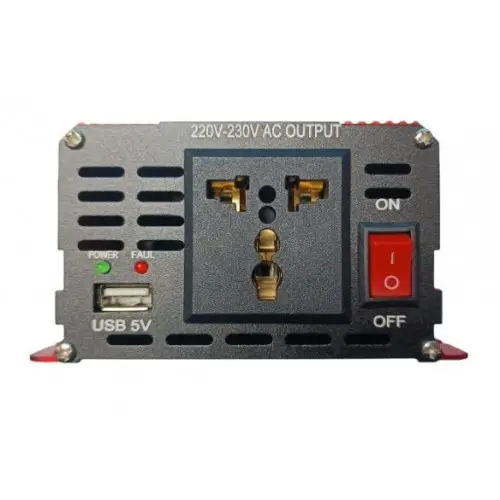 Інвертор перетворювач напруги з 12V на 220V XPro 1500W червоний (MER-15280)