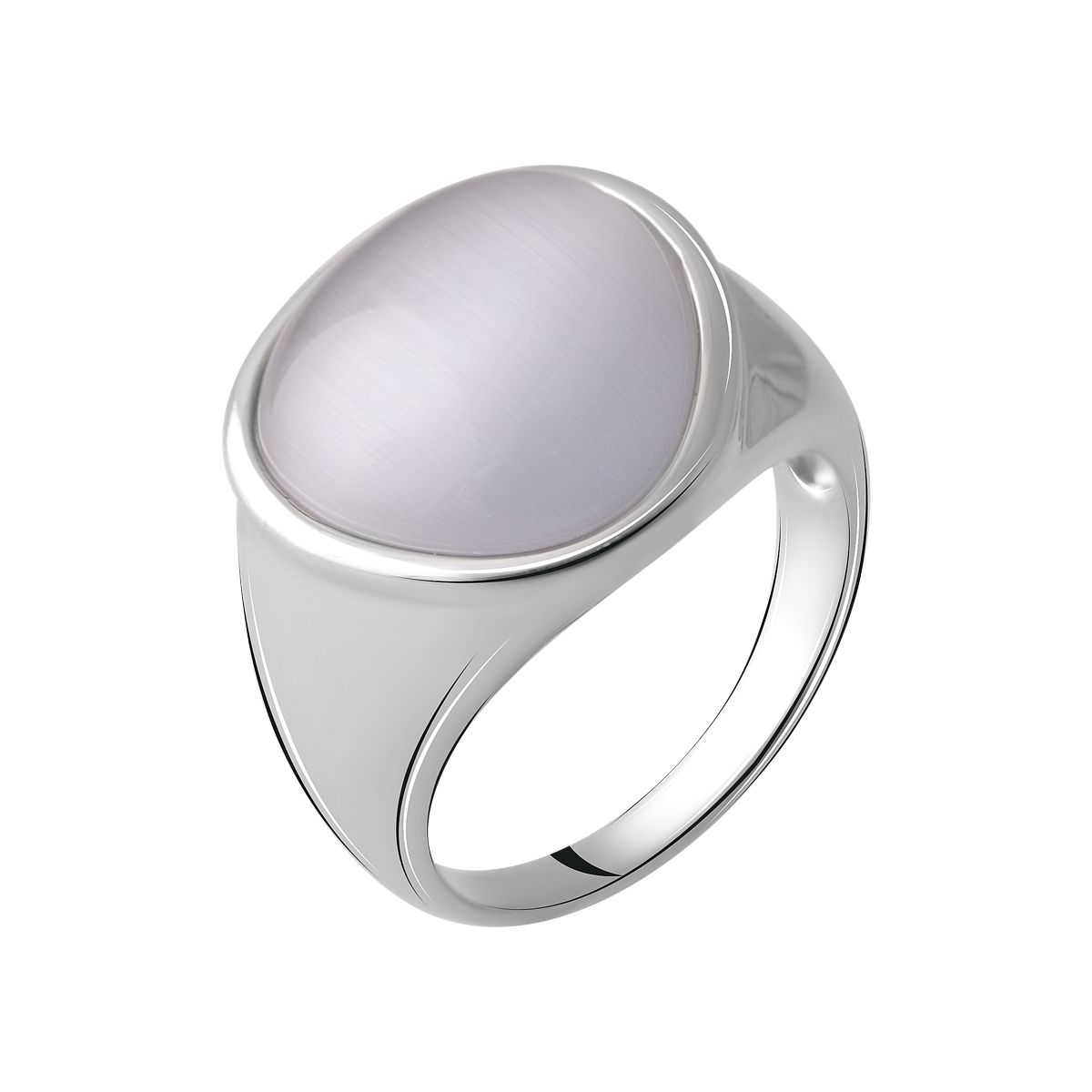 Серебряное кольцо SilverBreeze с кошачим глазом (2054900) 17 размер