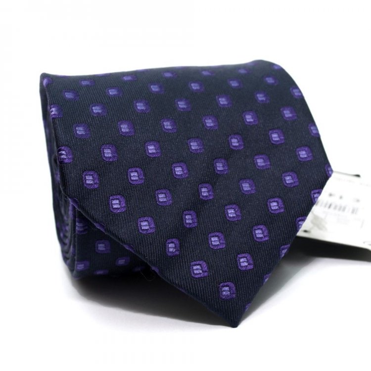 Краватка Чоловічий Синій З Фіолетовими Елементами Gin-2531